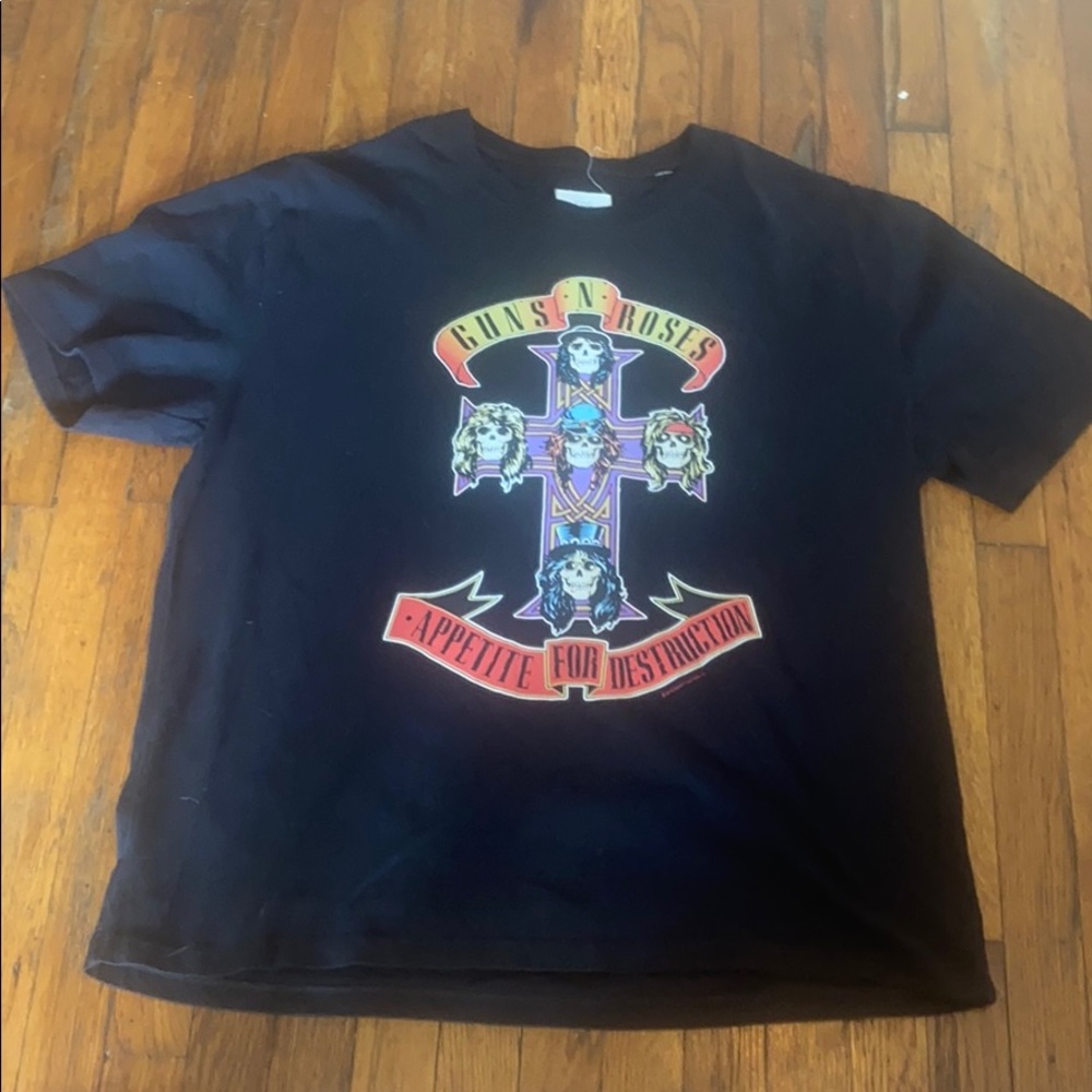 FOG Fear Of God Guns N Roses T-shirt large black - Picture 1 of 7